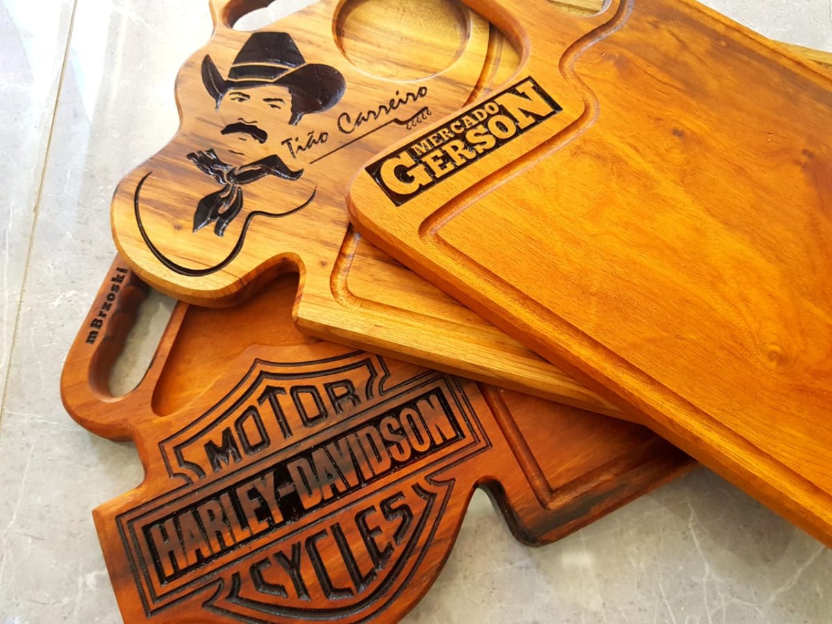 Tábuas personalizadas para churrasco
